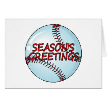 Baseballsäsonhälsningar Hälsnings Kort
