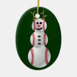 Baseballsnögubbe Julgranskulor