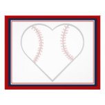 Baseballspara daterakorten anpassade inbjudningskort