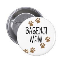 Basenji mamma knappar med nål