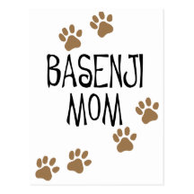 Basenji mamma vykort