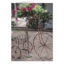 Basket av blommor hälsnings kort
