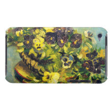 Basket av Pansies på ett bord Vincent Van Gogh Barely There iPod Cases