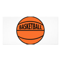 basket märkt symbol anpassade foto kort