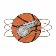 Basket och vissling broderade polo tröjor