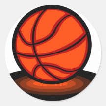 Basket Runda Klistermärken