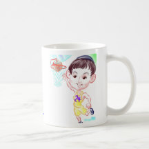 Basketkarikatyrmugg 12212b