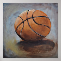 Basketkonsttryck Affisch