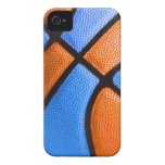 basketlagen färgar orange- och blåttfodral iPhone 4 Case-Mate skal
