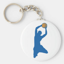 basketsilhouette nyckelring