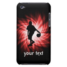 Basketspelare; Rött Barely There iPod Hud
