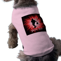 Basketspelare; Rött Hund Tee Shirt