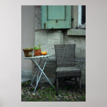 Basketstol och växter print
