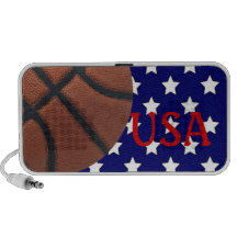 BasketUSA röd vit och blått Laptop Högtalare