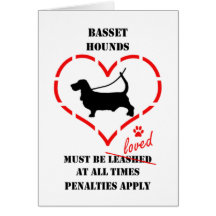 Bassethundar måste älskas kort