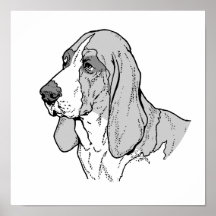 BASSETHUNDEN POSTERS