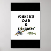 Bäst fiskepappa för världar affisch