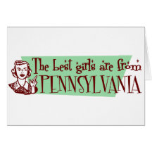 Bäst flickor är från Pennsylvania Kort