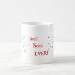 Bäst för chef för konfettikaffe någonsin mugg för 