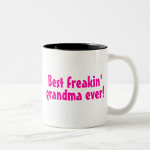 Bäst Freakin mormor någonsin (rosor) Kaffe Koppar