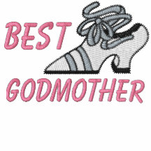 Bäst gudmor broderad skjorta
