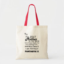 Bäst mor i världen tote bags