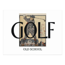 BÄSTA Golfold school Vykort