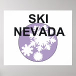 BÄSTA skida Nevada Affisch