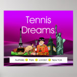 BÄSTA tennisdrömmar Print