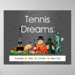 BÄSTA tennisdrömmar Print