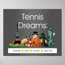 BÄSTA tennisdrömmar Print