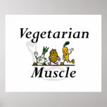 BÄSTA vegetarisk muskel Posters