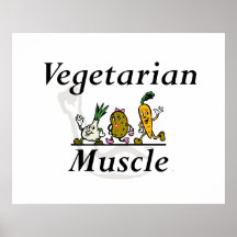 BÄSTA vegetarisk muskel Posters