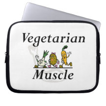 BÄSTA vegetarisk muskel Datorskydds Fodral