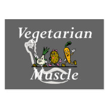 BÄSTA vegetarisk muskel Visitkort Mallar