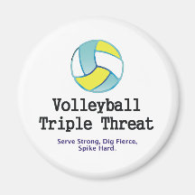 BÄSTA volleybolltrippelhot Kylskåpsnagnet