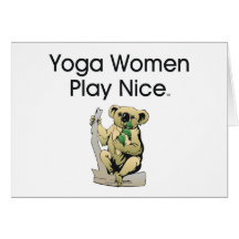 BÄSTA Yogakvinnor Hälsningskort