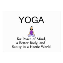 BÄSTA Yogaslogan Visit Kort