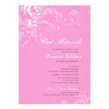 BAT MITZVAH INBJUDAN:: bella 1P