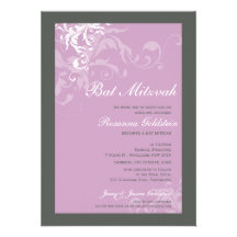 BAT MITZVAH INBJUDAN:: bella 1P