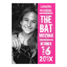 Bat mitzvah inbjudan för rockband i rosor