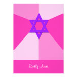 Bat mitzvah inbjudan -- Skuggar av rosainbjudan