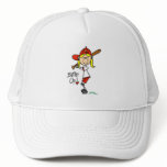 Batter Up! Softball Stick Figure Hat