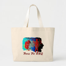 Bbq-Bison Tote Bags