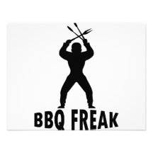 BBQ-freak med bestick Personliga Tillkännagivande