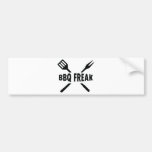 BBQ-Freak med besticksymbolen Bildekal