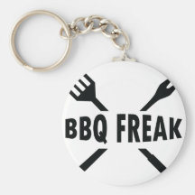 BBQ-Freak med besticksymbolen Nyckelring
