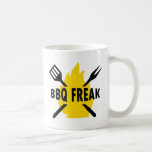 BBQ-Freaken med bestick och flammar symbolen Kaffe Muggar