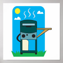 bbq gasar grillar affisch