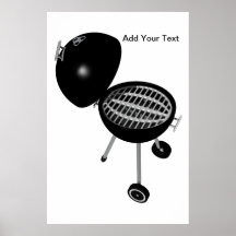 BBQ görar full av hål & grillar Print